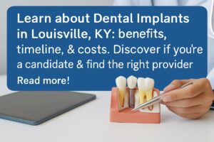 A modern dental office showcasing advanced technology used for dental implant procedures. The office is clean and bright, and features state-of-the-art equipment such as a 3D printer and digital X-ray machine. No text on the image.